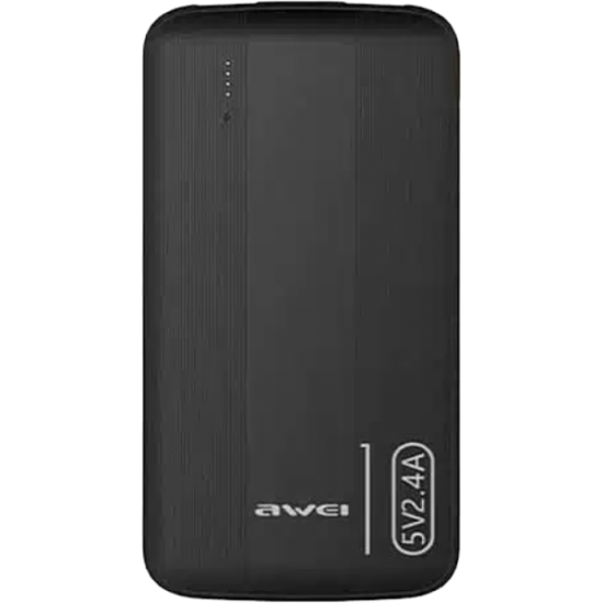Power Bank Mobile AWEI 2.4A 10000Mah P20K Black
